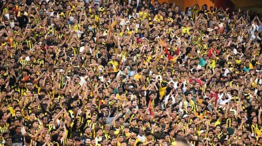 جماهير الاتحاد الفائزة بأكثر الجماهير حضورًا للمبارة في دوري روشن السعودي