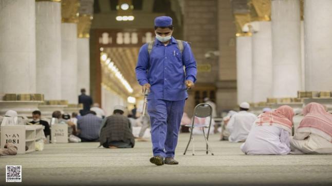 استعدادات مكثفة لصلاة عيد الفطر في المسجد النبوي